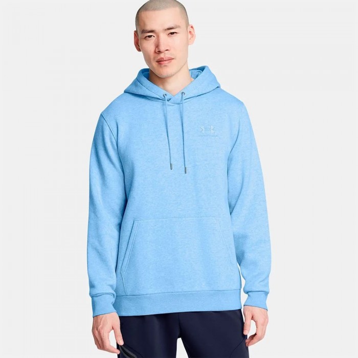 [해외]언더아머 Essential 플리스 후드티 7141020875 Horizon Blue Medium Heather / Horizon Blue