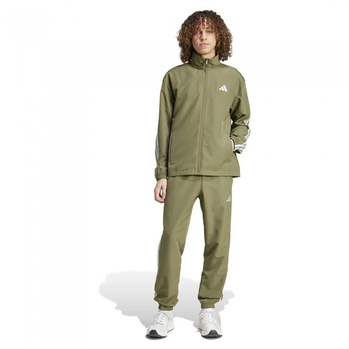 [해외]아디다스 Sportswear Basic 3 Stripes Woven 운동복 7141542220 Olive Strata