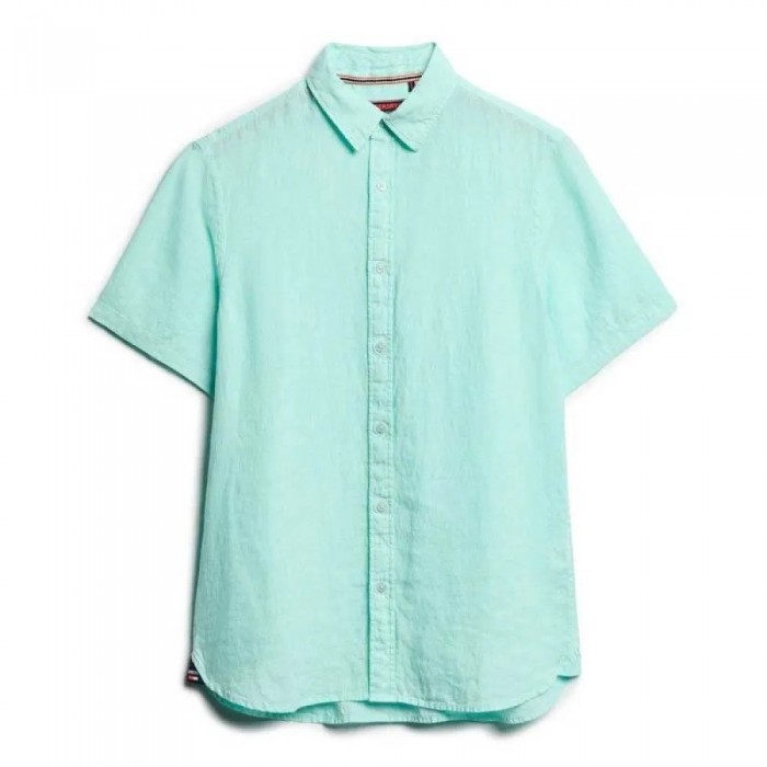 [해외]슈퍼드라이 Vacation Linen 반팔 셔츠 141663691 Spearmint Green