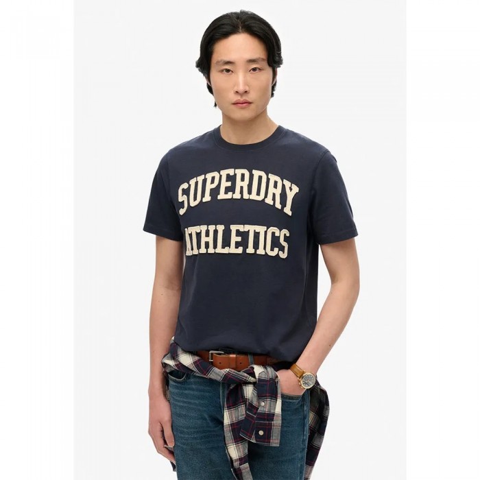 [해외]슈퍼드라이 Vintage Athletic 반팔 티셔츠 141663747 Eclipse Navy/Ecru