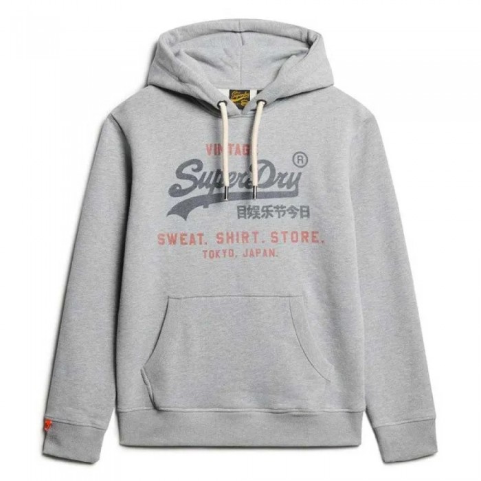 [해외]슈퍼드라이 Vl Heritage Relaxed 후드티 141663783 College Grey Marl