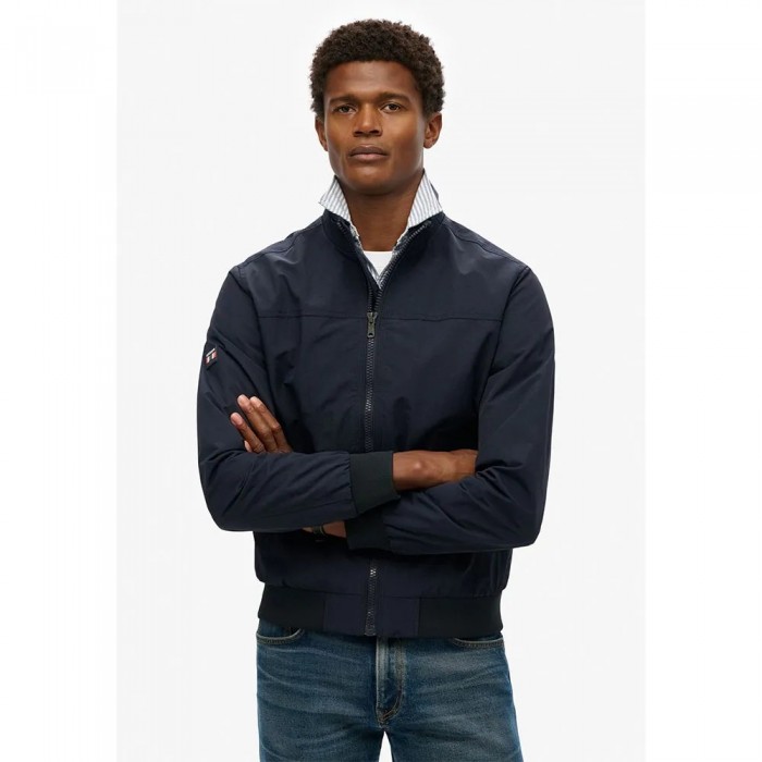 [해외]슈퍼드라이 Nylon Harrington 자켓 141663466 Eclipse Navy