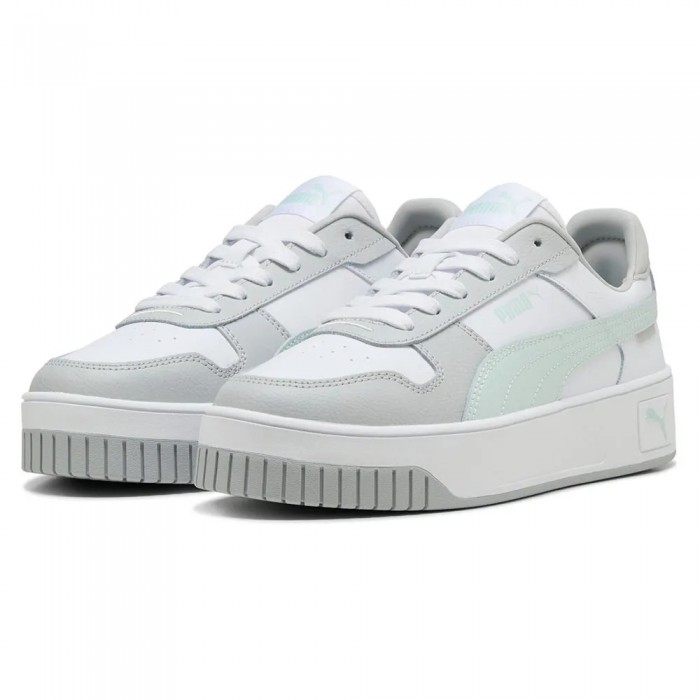 [해외]푸마 Carina Street 운동화 141721758 Puma White / Peaceful Blue / Cool Light Grey