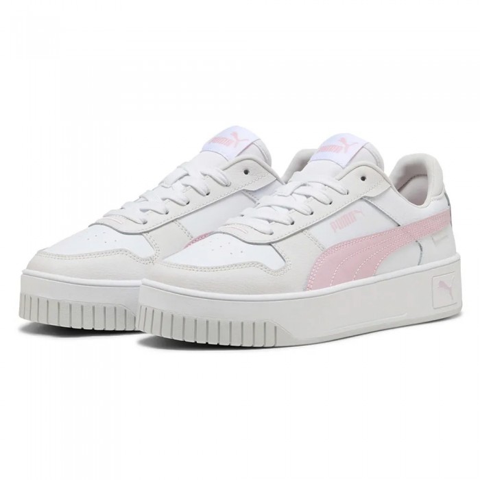 [해외]푸마 Carina Street 운동화 141721760 Puma White / Rose Mauve / Feather Grey