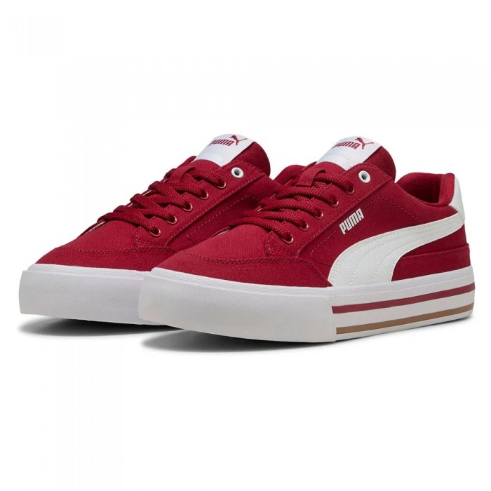 [해외]푸마 Court Classic Vulc Fs 운동화 141721850 Dark Crimson / Puma White