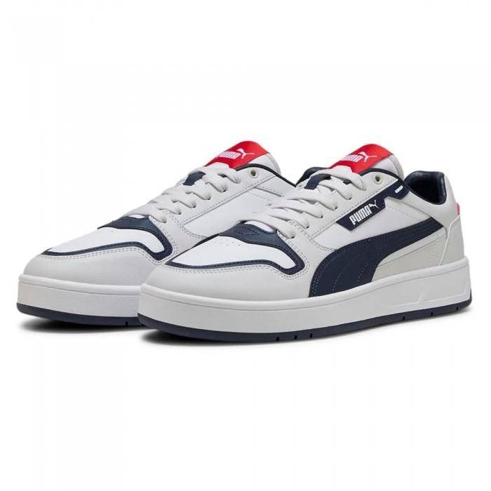 [해외]푸마 SELECT Court Classic Street 운동화 141757444 Puma White / Puma Navy / Feather Grey