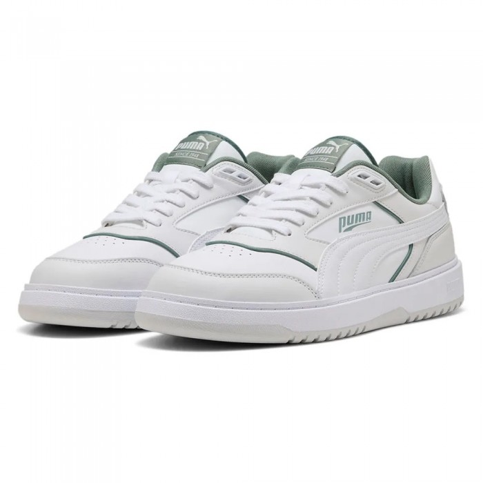 [해외]푸마 SELECT Doublecourt 운동화 141757485 Puma White / Feather Grey / Green Moon