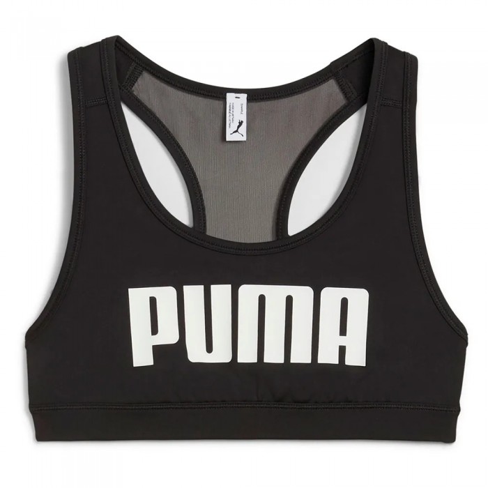 [해외]푸마 4Keeps 미디엄 임팩트 스포츠 브라 141725414 Puma Black / White Puma