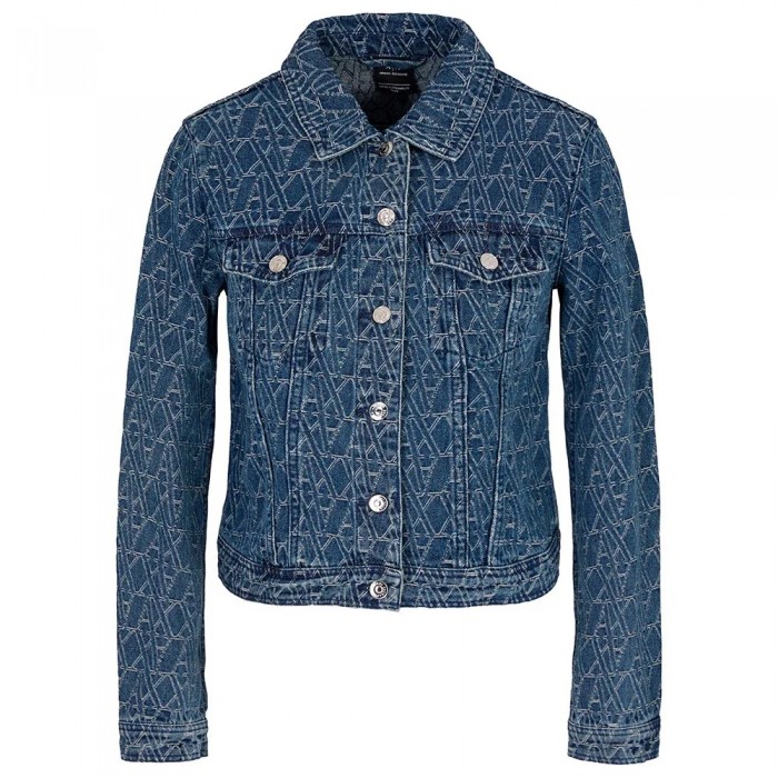 [해외]아르마니익스체인지 XW000556A_F12844F 데님 자켓 141688574 Blue Denim Monogram