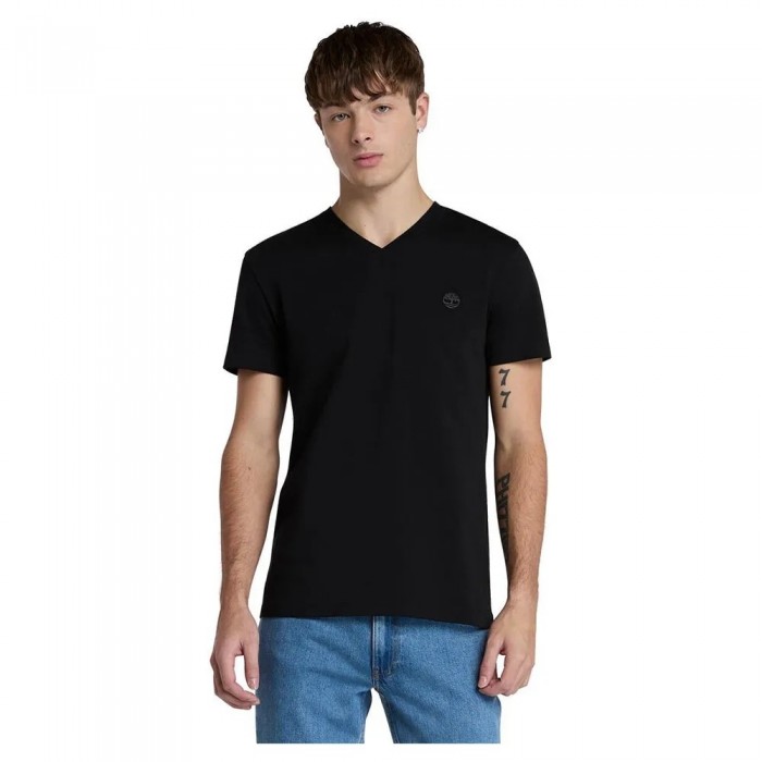 [해외]팀버랜드 Dunstan River V Neck 반팔 티셔츠 141688757 Black / Pavement