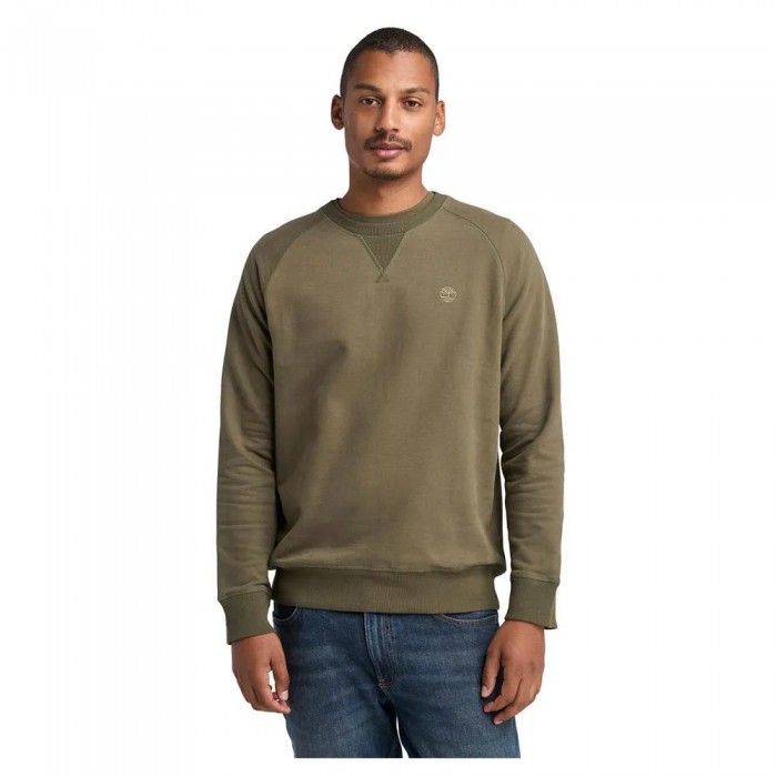 [해외]팀버랜드 Exeter River Loopback Crew Neck 스웨트셔츠 141688796 Leaf Green / Cassel Earth