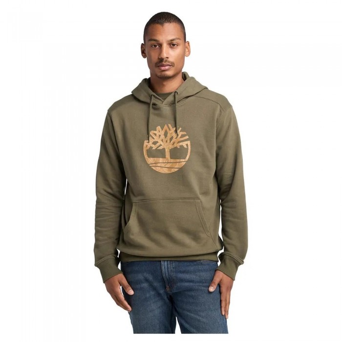 [해외]팀버랜드 Kennebec River Front Camo Tree Logo 후드티 141688919 Leaf Green