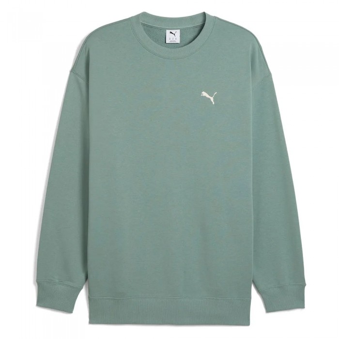 [해외]푸마 SELECT Wardrobe Essential Relaxed Fit 스웨트셔츠 141758956 Green Moon