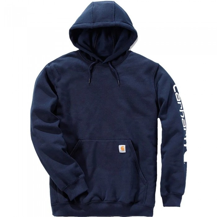 [해외]칼하트 Logo 후드티 138409614 Navy Blue