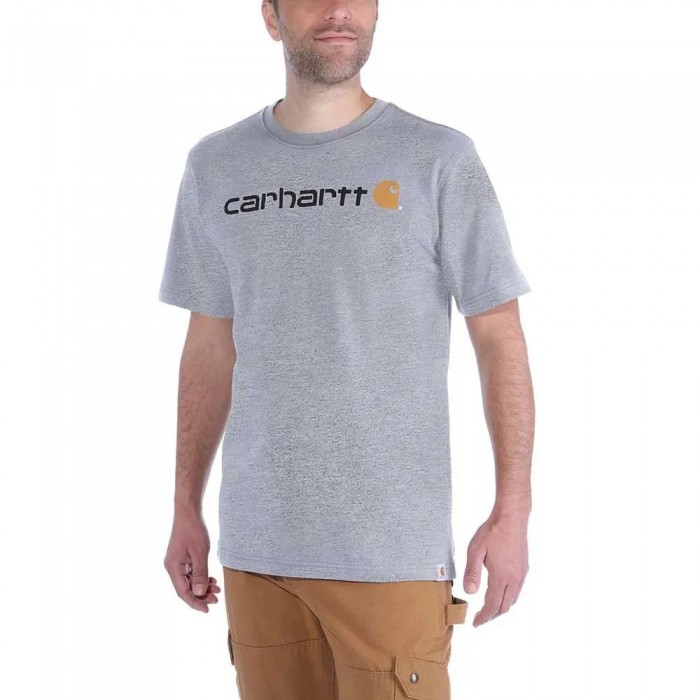 [해외]칼하트 Core Logo Relaxed Fit 반팔 티셔츠 139792578 Heather Grey