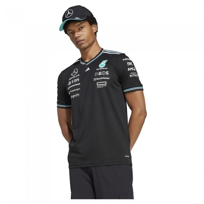 [해외]아디다스 Mercedes AMG Petronas F1 팀 반팔 티셔츠 141585479 Black / White