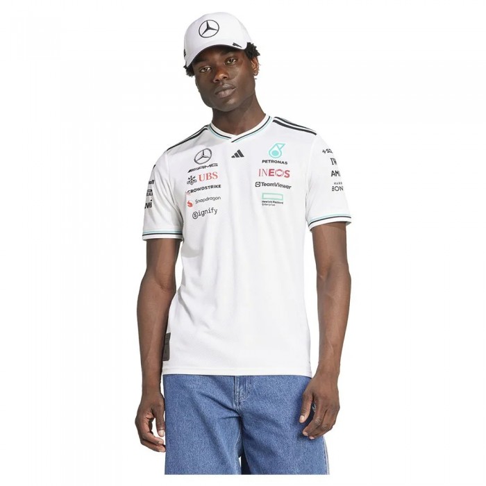 [해외]아디다스 Mercedes AMG Petronas F1 팀 반팔 티셔츠 141585483 White 2 / Black